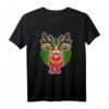 HapDeer Rudolph Rentier T-Shirt – Perfekt für Weihnachten, Familienfeiern & Rentier-Fans