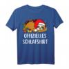 Weihnachtsshirt Faultier - Offizielles Schlafshirt, Pullover & T-Shirt als lustiges Faultier-Geschenk für Weihnachten