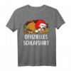 Weihnachtsshirt Faultier - Offizielles Schlafshirt, Pullover & T-Shirt als lustiges Faultier-Geschenk für Weihnachten