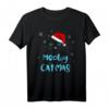 Meowy Catmas Santa Katze T-Shirt - Lustiges Weihnachtsmotiv für Katzenliebhaber und Katzenmamas