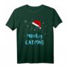Meowy Catmas Santa Katze T-Shirt - Lustiges Weihnachtsmotiv für Katzenliebhaber und Katzenmamas