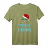 Meowy Catmas Santa Katze T-Shirt - Lustiges Weihnachtsmotiv für Katzenliebhaber und Katzenmamas