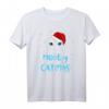 Meowy Catmas Santa Katze T-Shirt - Lustiges Weihnachtsmotiv für Katzenliebhaber und Katzenmamas