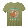 HapDeer Lion King Pumbaa Ugly Weihnachten Graphic T-Shirt – Offiziell lizenziertes Disney Fan-Shirt für Geburtstag & Weihnachten