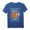 HapDeer Lion King Pumbaa Ugly Weihnachten Graphic T-Shirt – Offiziell lizenziertes Disney Fan-Shirt für Geburtstag & Weihnachten