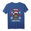 Dackel Merry Woofmas Hund Weihnachten T-Shirt - Lustiges Teckel Motiv für Hundeliebhaber, Papas & Mamas zu Weihnachten