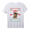 Dackel Merry Woofmas Hund Weihnachten T-Shirt - Lustiges Teckel Motiv für Hundeliebhaber, Papas & Mamas zu Weihnachten