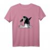 Orca Motiv Wale T-Shirt mit Rückenflosse - Klassisch geschnitten, hochwertiges Meerestier Design