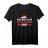 Lustiges Weihnachts T-Shirt mit Spruch 'Ich bin nur zum Essen hier' – Perfekt für Weihnachtsfeiern, Advent und Xmas Fest
