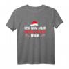 Lustiges Weihnachts T-Shirt mit Spruch 'Ich bin nur zum Essen hier' – Perfekt für Weihnachtsfeiern, Advent und Xmas Fest