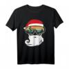Radfahrer Weihnachten Weihnachtsmann Mountainbike T-Shirt – Lustiges MTB Weihnachtsmotiv für Fahrradfahrer in den Bergen