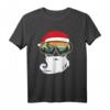 Radfahrer Weihnachten Weihnachtsmann Mountainbike T-Shirt – Lustiges MTB Weihnachtsmotiv für Fahrradfahrer in den Bergen
