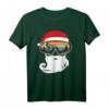 Radfahrer Weihnachten Weihnachtsmann Mountainbike T-Shirt – Lustiges MTB Weihnachtsmotiv für Fahrradfahrer in den Bergen