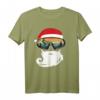 Radfahrer Weihnachten Weihnachtsmann Mountainbike T-Shirt – Lustiges MTB Weihnachtsmotiv für Fahrradfahrer in den Bergen