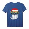 Radfahrer Weihnachten Weihnachtsmann Mountainbike T-Shirt – Lustiges MTB Weihnachtsmotiv für Fahrradfahrer in den Bergen