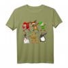 Dabbing Santa Claus, Elf, Rentier & Lebkuchenmann Weihnachts-T-Shirt für Kinder – Lustiges Festtags-Shirt für Jungen und Mädchen