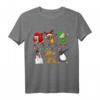 Dabbing Santa Claus, Elf, Rentier & Lebkuchenmann Weihnachts-T-Shirt für Kinder – Lustiges Festtags-Shirt für Jungen und Mädchen