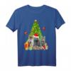 Katzen Weihnachten Katzen-Liebhaber T-Shirt für Damen, Herren & Kinder - Lustiges Weihnachtsmotiv für Festliche Anlässe