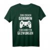 Zum Zocken geboren zum Arbeiten gezwungen Geschenk Zocker T-Shirt - Lustiges Gaming T-Shirt für Weihnachten & Gamer Sprüche Fans
