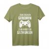 Zum Zocken geboren zum Arbeiten gezwungen Geschenk Zocker T-Shirt - Lustiges Gaming T-Shirt für Weihnachten & Gamer Sprüche Fans