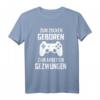 Zum Zocken geboren zum Arbeiten gezwungen Geschenk Zocker T-Shirt - Lustiges Gaming T-Shirt für Weihnachten & Gamer Sprüche Fans