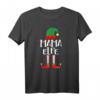 Mama Elfe Familienoutfit Partnerlook Weihnachten - Lustiges Elf T-Shirt für die ganze Familie als Alternative zu Ugly Christmas Sweater