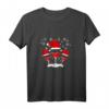 Frohe Weihnachten Wein Rotwein Weinglas mit Weihnachtsmütze T-Shirt - Lustiges Familienoutfit für Weihnachten, Wichteln & Heiligabend