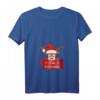 Damen Frohe Weihnachten Weihnachtsoutfit Elch T-Shirt mit V-Ausschnitt - Lustiges Weihnachtsgeschenk für Familie, Freunde & Co.