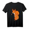 Eichhörnchen Liebhaber Kinder Damen Mädchen T-Shirt – Süßes Tiermotiv, Perfektes Geschenk für Natur- und Tierfans zu Weihnachten & Geburtstag
