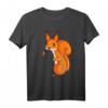 Eichhörnchen Liebhaber Kinder Damen Mädchen T-Shirt – Süßes Tiermotiv, Perfektes Geschenk für Natur- und Tierfans zu Weihnachten & Geburtstag