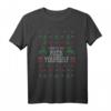Lustiges Ugly Christmas T-Shirt mit Spruch 'Merry go Fuck Yourself' – Humorvolles Weihnachtsoutfit für Weihnachtsmuffel & Satire-Fans