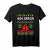 Ugly Christmas T-Shirt mit 404 Error Spruch – Lustiger Weihnachts-Sweater für Nerds, Gamer & Programmierer