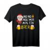 Weihnachten Ho Ho Hol mir mal ein Bier Santa mit Bier T-Shirt - Humorvolles Geschenk für Bierliebhaber und Partygänger