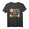 Weihnachten Ho Ho Hol mir mal ein Bier Santa mit Bier T-Shirt - Humorvolles Geschenk für Bierliebhaber und Partygänger