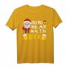 Weihnachten Ho Ho Hol mir mal ein Bier Santa mit Bier T-Shirt - Humorvolles Geschenk für Bierliebhaber und Partygänger