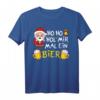 Weihnachten Ho Ho Hol mir mal ein Bier Santa mit Bier T-Shirt - Humorvolles Geschenk für Bierliebhaber und Partygänger