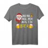 Weihnachten Ho Ho Hol mir mal ein Bier Santa mit Bier T-Shirt - Humorvolles Geschenk für Bierliebhaber und Partygänger
