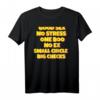 Lustiges Meme T-Shirt mit Spruch: Good Sex No Stress, One Boo No Ex – Perfekt für Freunde, Geburtstage & Weihnachten
