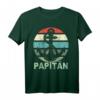 Papitän Vater Papa Kapitän lustiges Retro Anker T-Shirt – Perfekt für Wassersportler, Segler & Küstenliebhaber zum Vatertag & Geburtstag