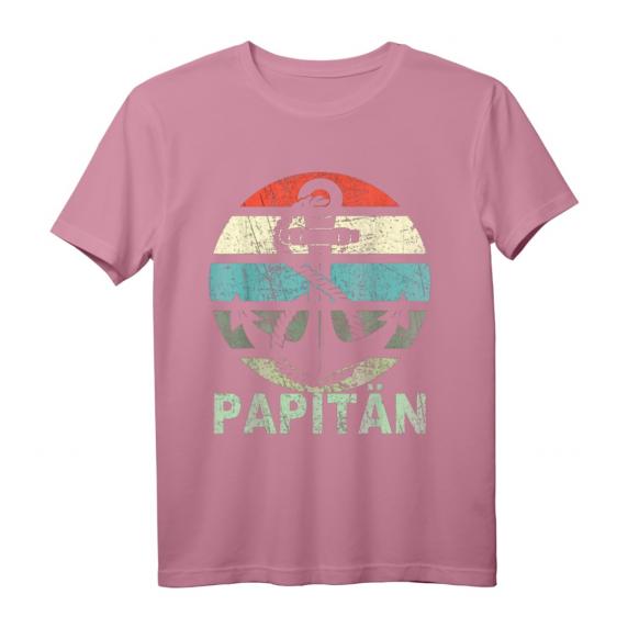 Papitän Vater Papa Kapitän lustiges Retro Anker T-Shirt – Perfekt für Wassersportler, Segler & Küstenliebhaber zum Vatertag & Geburtstag Papitän Vater Papa Kapitän lustiges Retro Anker T-Shirt – Perfekt für Wassersportler, Segler & Küstenliebhaber zum Vatertag & Geburtstag