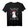 All I Want For Christmas Is A Unicorn - Lustiger Ugly Christmas Sweater & T-Shirt für Weihnachten & Geburtstag, Perfekt für Einhorn- und Weihnachtsfans
