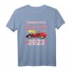 Führerschein bestanden 2023 - Frauen Mädchen T-Shirt mit PKW Illustration, ideales Geschenk zu Weihnachten, Vatertag & Geburtstag für Fahranfängerinnen und Fahrschülerinnen