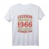 Legenden wurden 1966 geboren T-Shirt – Perfektes Geburtstags- oder Weihnachtsgeschenk für Jahrgang 1966 Männer und Frauen