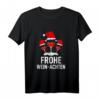 Lustiges Weihnachts T-Shirt mit Wein & Weihnachtsmütze – Familienoutfit für Weihnachten, Heiligabend & Wichteln