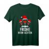 Lustiges Weihnachts T-Shirt mit Wein & Weihnachtsmütze – Familienoutfit für Weihnachten, Heiligabend & Wichteln