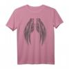 Engelsflügel am Rücken T-Shirt für Fasching, Weihnachten & Kirche - Lustiges Engel Kostüm für Kinder & Erwachsene mit bedruckten Flügeln