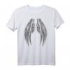 Engelsflügel am Rücken T-Shirt für Fasching, Weihnachten & Kirche - Lustiges Engel Kostüm für Kinder & Erwachsene mit bedruckten Flügeln