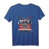 Lustiges Rentier Feuerwehr Feuerwehrauto Weihnachts-T-Shirt für Kinder – Humorvolles Weihnachtsgeschenk für Feuerwehrfans und Kinder