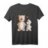 Bärige Freundschaft T-Shirt mit Tiermotiv – Lustiges Cartoon Design für Kinder, Teens & Erwachsene, Perfektes Geschenk für Tierliebhaber