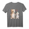 Bärige Freundschaft T-Shirt mit Tiermotiv – Lustiges Cartoon Design für Kinder, Teens & Erwachsene, Perfektes Geschenk für Tierliebhaber